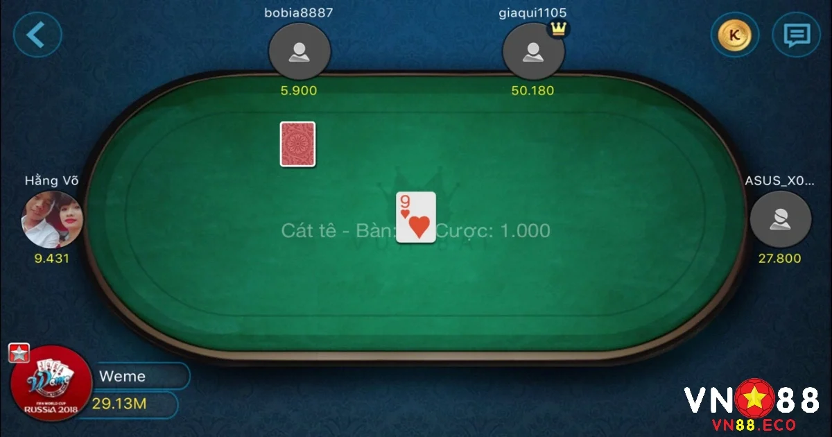 Game Bài Catte VN88 Đậm Chất Chiến Thuật Với Giao Diện Mới 2 Cách tính điểm trong Catte